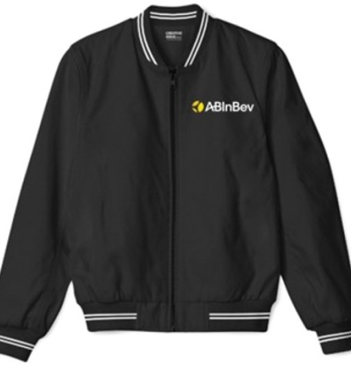AB InBev branded bomber jacket